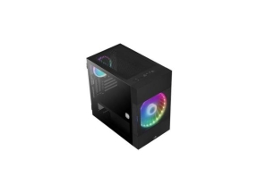 Carcasa Aerocool Atomic ARGB, Black, Fara sursa