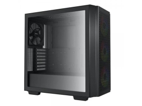 CARCASA DEEPCOOL CG560, Middle Tower E-ATX, fara sursa, sticla securizata, 3 x 120mm RGB fan, 1 x 140mm black fan, USB 3.0 x 2, Jack 3.5mm x 1, "R-CG560-BKAAE4-G-1" (timbru verde 0.32 lei)