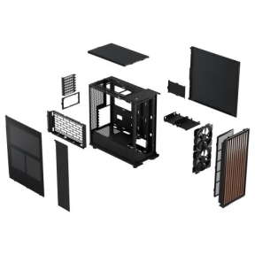 Carcasa Fractal Design North Charcoal Black TG Dark, FD-C-NOR1C-02