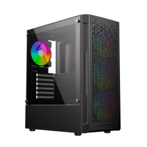 Carcasa Gembird Fornax 400X Negru, ARGB, Fara Sursa