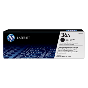 HP 36A - black - original - LaserJet - toner cartridge (CB436A)