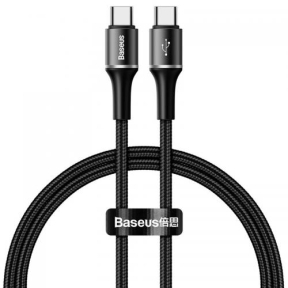 Cablu de date Baseus CATGH-J01, USB-C - USB-C, 1m, Black