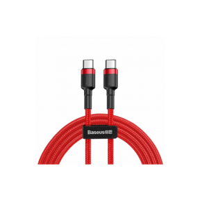 Cablu de date Baseus CATKLF-H09, USB-C male - USB-C male, 2m, Red