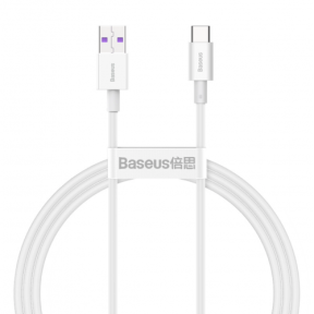 Cablu de date Baseus Superior CATYS-02 USB - USB-C, 1m, White