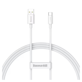 Cablu de date Baseus CAYS000902, USB-A - USB-C, 1m, White