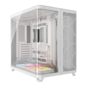 Carcasa Corsair AIR 5400 LX-R RGB iCUE LINK White, Fara sursa