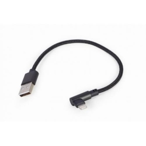 Cablu de date Gembird CC-USB2-AMLML-0.2M, USB - Lightning, 0.2m, Black