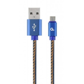 Cablu de date Gembird, USB - micro USB, 2m, Blue