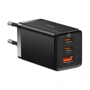 Incarcator retea Baseus GaN5 PRO, 1x USB-A, 2x USB-C, 65W, Black