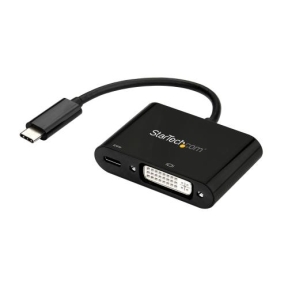Adaptor Startech CDP2DVIUCP, USB-C - DVI-D, Black