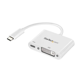 Adaptor Startech CDP2DVIUCPW, USB-C - DVI, White