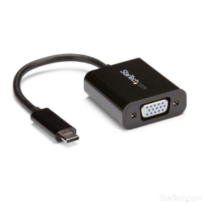 Adaptor Startech CDP2VGA pentru MacBook, Chromebook, USB-C - VGA, Black