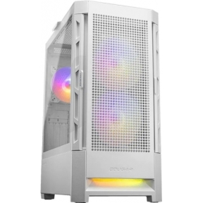 COUGAR | Duoface RGB White | PC Case | Mid Tower / Airflow Front Panel / 2 x 140mm & 1x 120mm ARGB Fans incl. / TG Left Panel