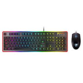 Kit Tastatura Cougar Deathfire EX - Tastatura Deathfire EX, LED, USB, Black + Mouse Optic Deathfire EX, LED, USB, Black