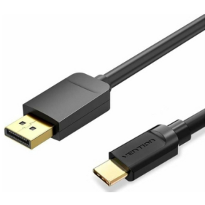 Cablu Vention CGYBF, USB-C male - DisplayPort male, 1 m, Black