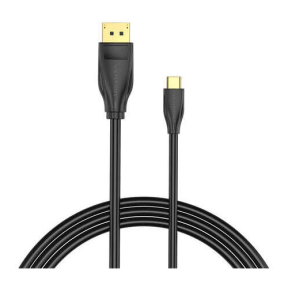 CABLU video Vention, USB Type-C la DisplayPort(, 2m, rezolutie 4K la 60Hz, PVC, negru, "CGYBG" (timbru verde 0.08 lei) - 6922794756038
