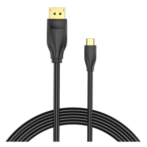 Cablu Vention CGYBH, DisplayPort male - USB-C male, 2 m, Black