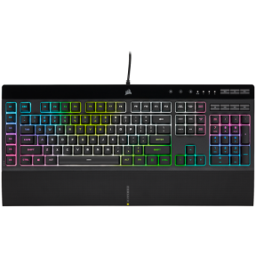 Tastatura Corsair K55 RGB Pro XT, RGB LED, USB, Black