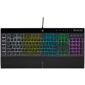 Tastatura Corsair K55 RGB Pro, RGB LED, USB, Black