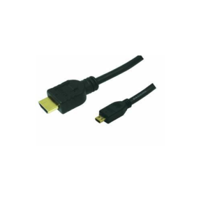 Cablu Logilink CH0030, micro HDMI male - HDMI male, 1 m, Black