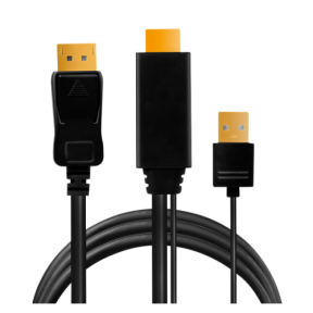 Cablu Logilink CH0090, HDMI - DisplayPort + USB, 1 m, Black