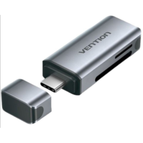 Card Reader Vention CLJH0 SD/TF/microSD, USB-C, Gray