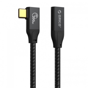 Cablu Orico CLY32-10-BK, USB-C male - USB-C female, 1m, Black