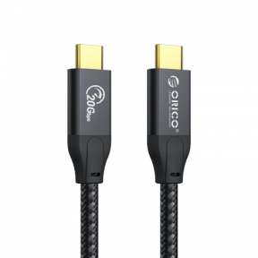 Cablu de date Orico CM32-10-BK, USB-C - USB-C, 1m, Black