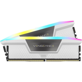 Kit Memorie Corsair Vengeance RGB White AMD EXPO/Intel XMP 3.0, 32 GB, DDR5-6000 MHz, CL30, Dual Channel