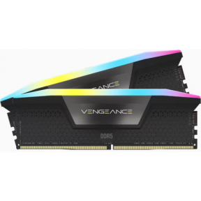 Kit Memorie Corsair Vengeance RGB Black Intel XMP 3.0, 64GB, DDR5-6200MHz, CL32, Dual Channel