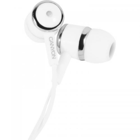 Casti cu microfon Canyon CNE-CEPM01W, 3.5mm jack, White