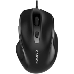 Mouse Optic Canyon M-6, USB-A, Black