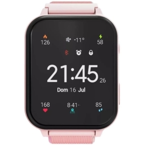 Smartwatch Canyon Alfie KW-37, 1.69 inch, Curea Nylon, Pink