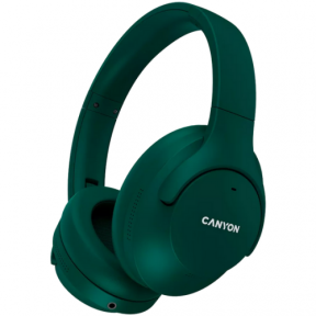 Casti cu microfon Canyon OnRiff 10, Bluetooth/3.5mm jack, Green
