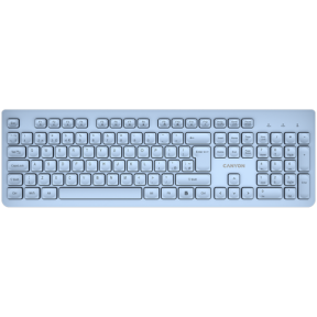 Tastatura Canyon HKB-W01, USB Wireless, Blue