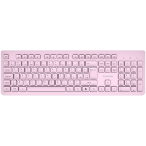 Tastatura Canyon HKB-W01, USB Wireless, Pink