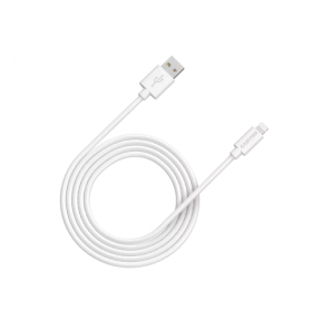 Cablu de date Canyon CNS-MFIC12W, USB - Lightning, 2m, White