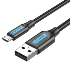 Cablu de date Vention COLBG, USB 2.0 male - micro USB male, 1.5 m, Black