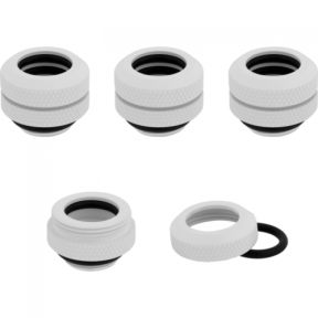 Conectori watercooling Corsair Hydro X Series XF Hardline 12mm OD Fitting Four Pack, White