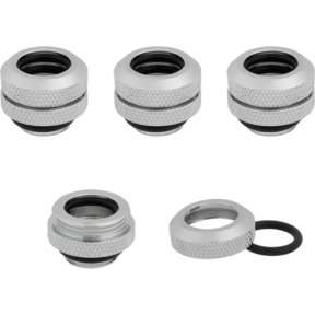 Conectori watercooling Hydro X Series XF Hardline 12mm OD Fittings Four Pack, Chrom