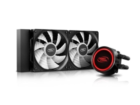 Cooler procesor Deepcool Gammaxx L240T Red LED, 2x 120mm