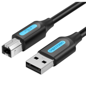 Cablu Vention COQBG, USB 2.0 male - USB-B 2.0 male, 1.5 m, Black