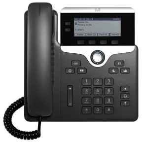 Telefon IP Cisco 7821 with MPP, 2 linii, Black