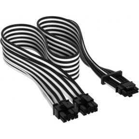 Cablu alimentare Corsair CP-8920333, 0.65m, Black-White