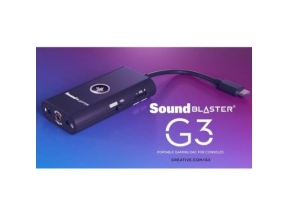 Placa de sunet Creative Sound Blaster G3, USB-C, Black