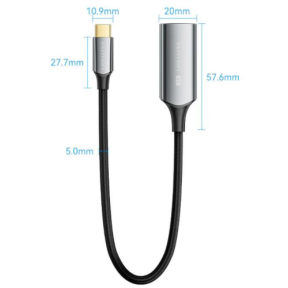 CABLU Prelungitor Vention, USB-C (M) la HDMI (m), 0.25M, rezolutie 4K la 30Hz, , Negru, "CREBC" (timbru verde 0.08 lei) - 6922794776968