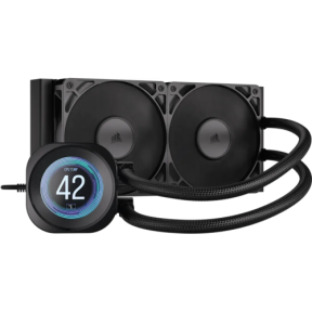 Cooler procesor Corsair Nautilus 240 RS LCD, 2 x 120 mm, Black