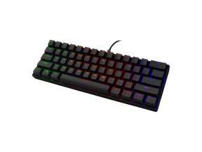 DELTACO GAMING Mechanical keyboard, 60% layout, RGB, Red switches, US