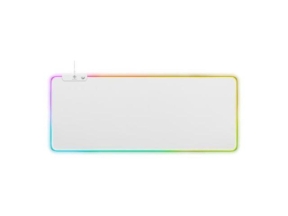 DELTACO WHITE LINE WMP90 RGB mousepad, 900x360x4mm, 13 LED modes, white