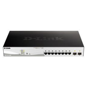 Switch DLink DGS-1210-10MP/E, 8 porturi, PoE